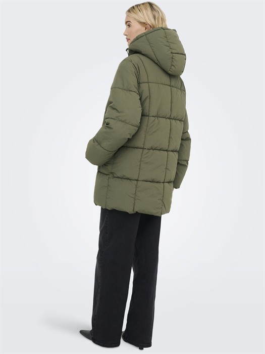 JDYWonder Lang Hood Puffer Jakke